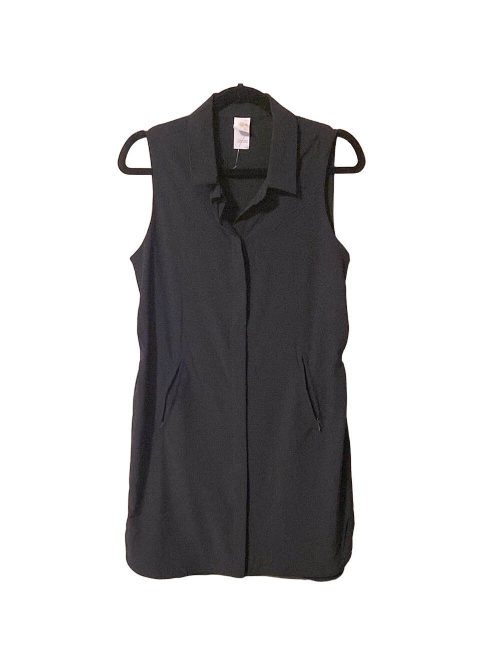 24. NWT LOLE| Sleeveless Collared Sporty Black Dress